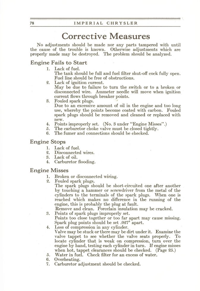 1929 Chrysler Imperial Instruction Book Page 67